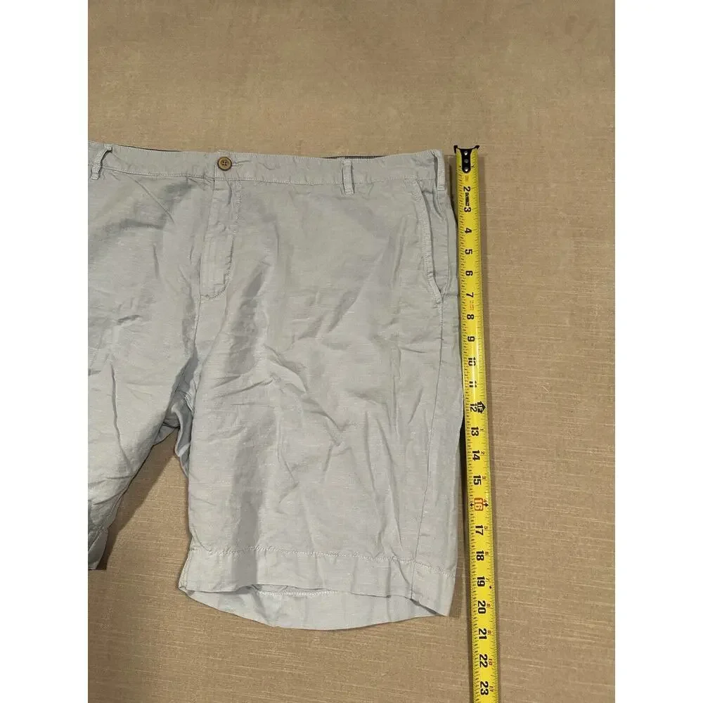 Faherty Linen‎ Shorts Mens Size 42 Blue Blend Sunwashed Chino 9